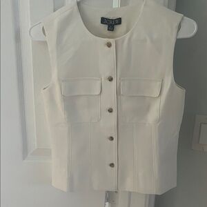 Jcrew cream colored vest